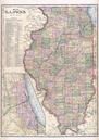 Illinois State Map, Rock Island County 1905